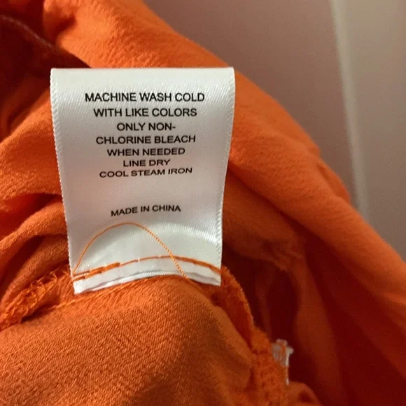 NWT Jrs sizing Chelsea & Violet orange summer dress - true Oklahoma State Orange - Picture 7 of 7